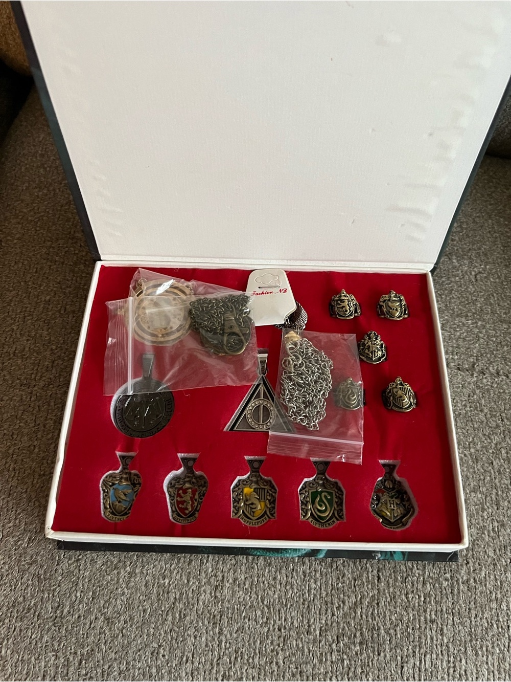 Harry Potter 14 PCS Magical Wand Rings Necklace Decorate Gift